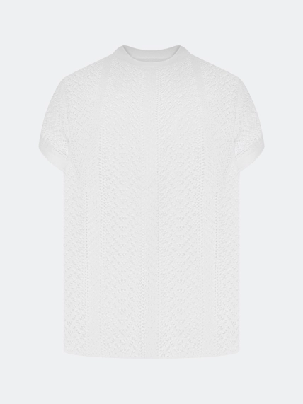 Ажурный вязаный джемпер 