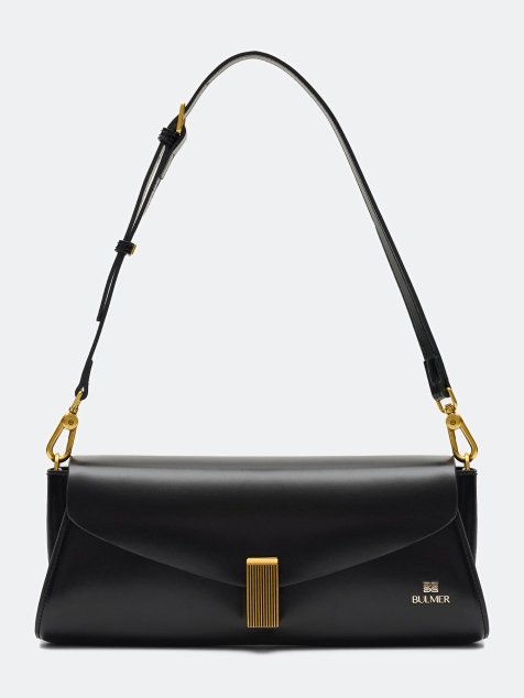 Мини сумка багет из натуральной кожи