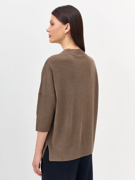 Вязаный джемпер с  ангорой