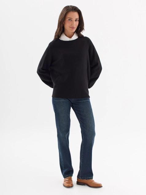 Джемпер с объемными рукавами