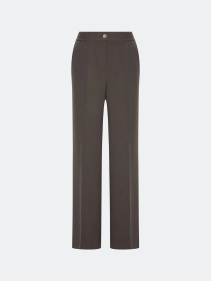 Брюки из смесовой вискозы с мягкими стрелками
