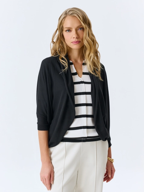 Вязаный кардиган-болеро