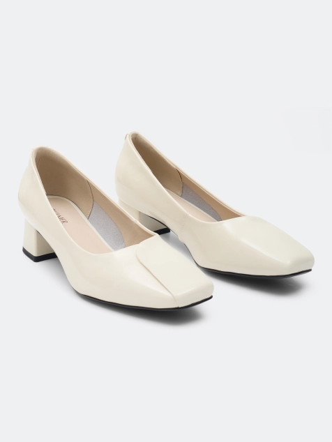 Туфли из глянцевой натуральной кожи