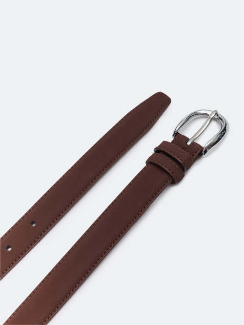 Коричневый ремень из натуральной кожи