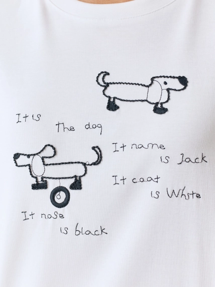 Футболка с монохромным принтом