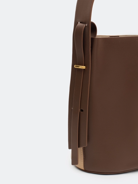 Кожаная двусторонняя сумка