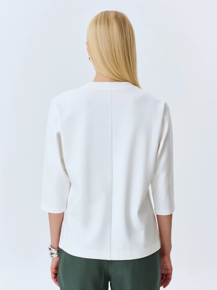 Джемпер с ажурной вышивкой