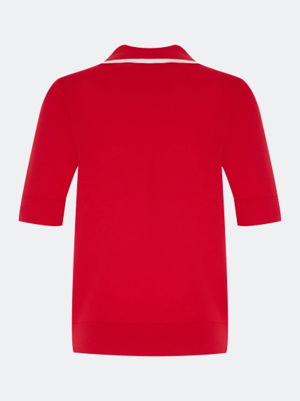 Яркий джемпер-поло