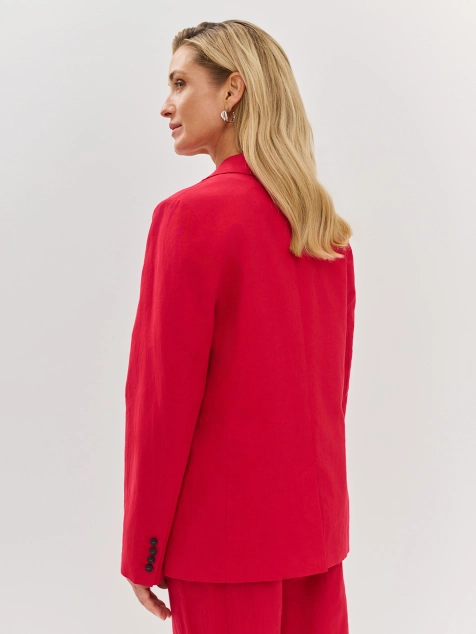 Яркий льняной жакет