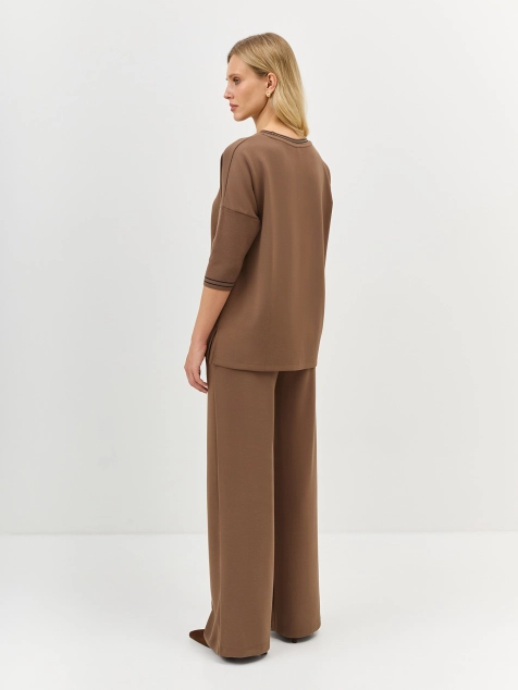 Трикотажные брюки со стрелками