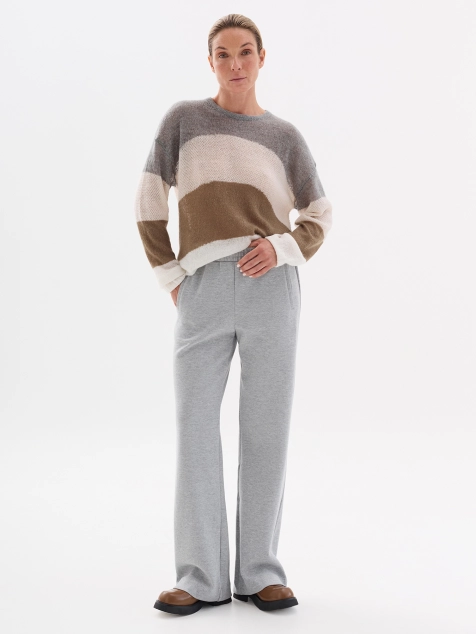 Трикотажные брюки свободного силуэта