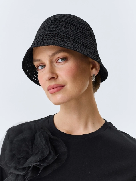 Летняя плетеная панама