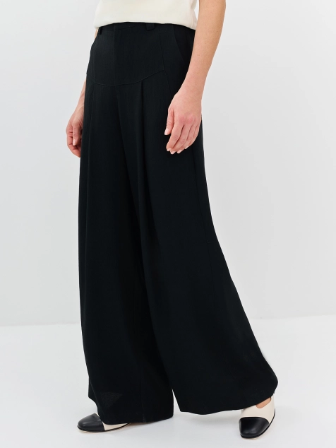 Брюки-палаццо из 100% ацетата