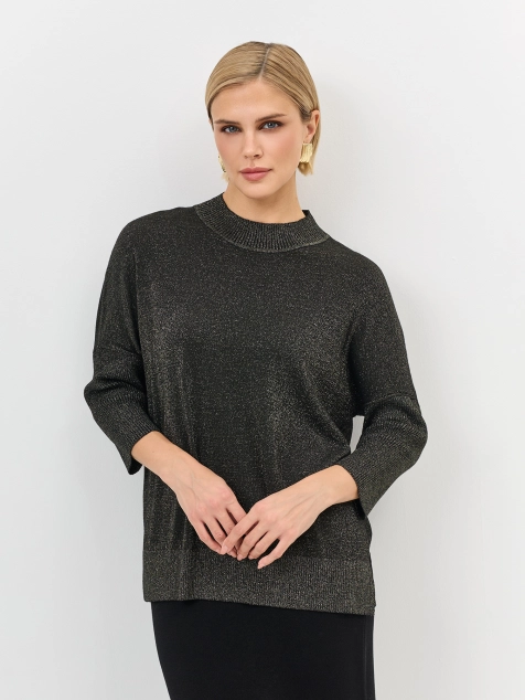 Джемпер с мерцающим люрексом