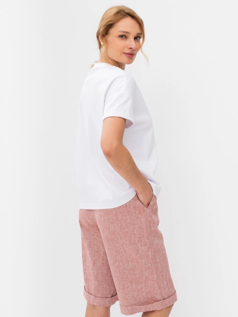 Футболка из мерсиризованного хлопка с принтом