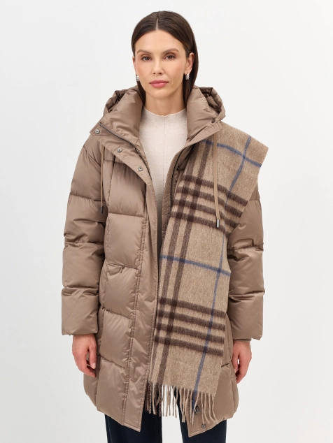 Шарф в клетку из 100% шерсти