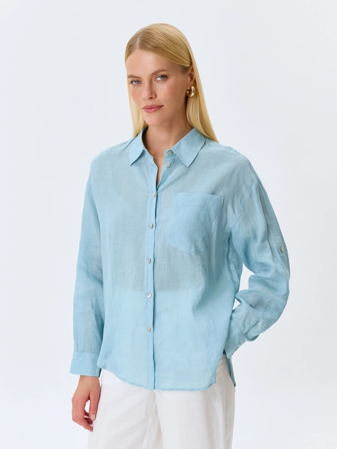 Яркая блузка из 100% рами