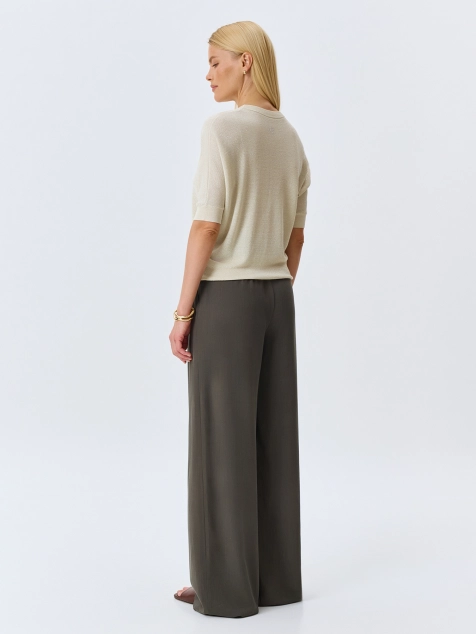 Брюки палаццо из 100% тенселя