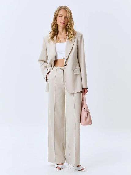 Прямые брюки из смесовой вискозы