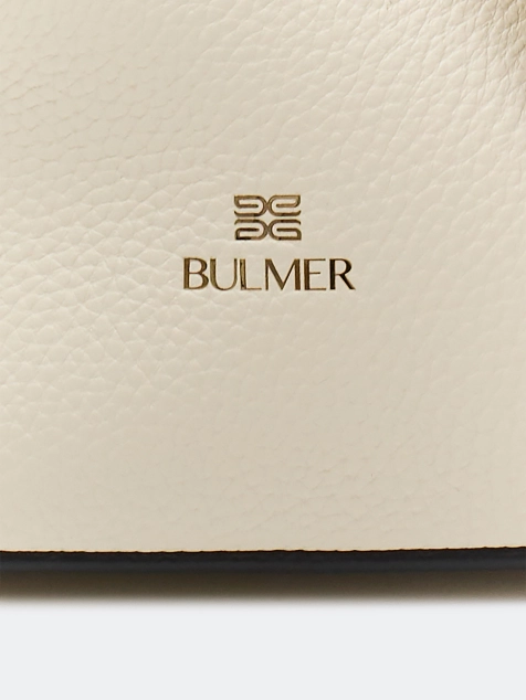 Сумка из фактурной натуральной кожи с кошельком