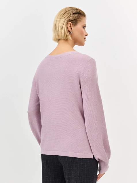 Джемпер с объемными рукавами