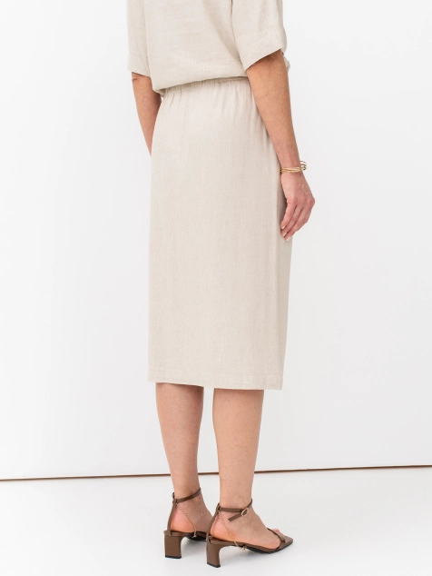 Юбка-карандаш из смесового льна