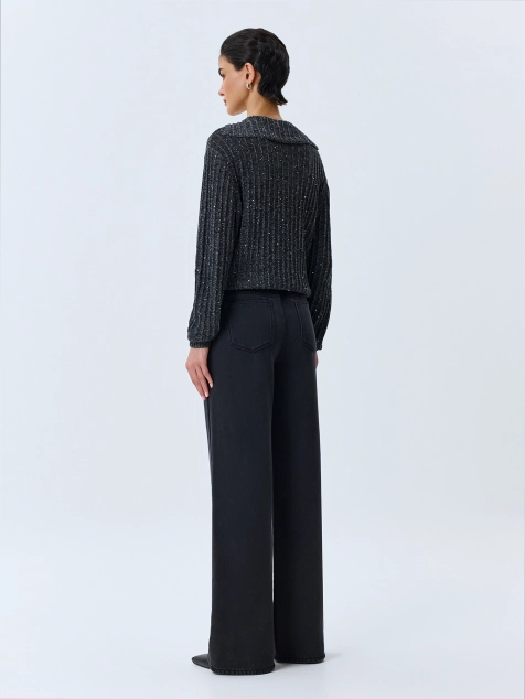 Утепленные джинсы Wide leg