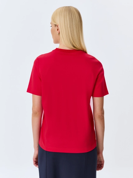 Яркая футболка из мерсеризованного хлопка