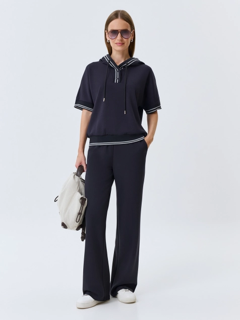 Прямые трикотажные брюки 