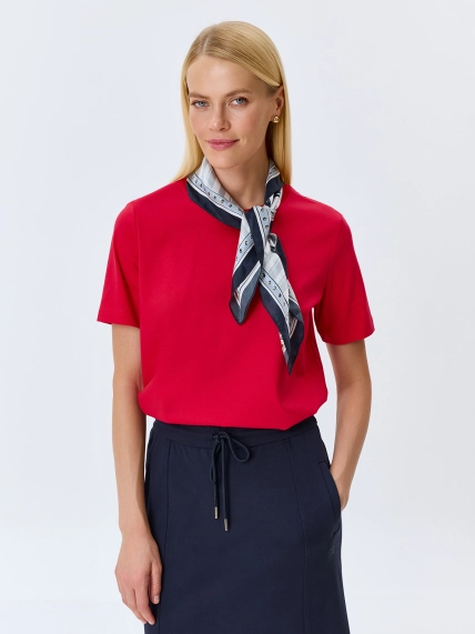 Яркая футболка из мерсеризованного хлопка