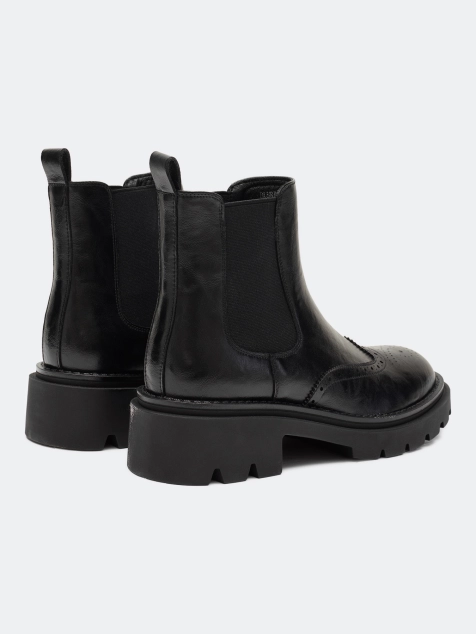 Ботинки челси на рифленой подошве