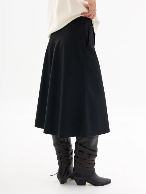 Элегантная юбка-трапеция