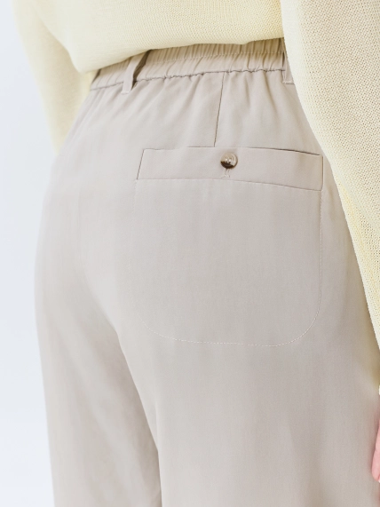 Брюки из тенселя и льна