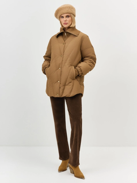 Мягкий берет с шерстью