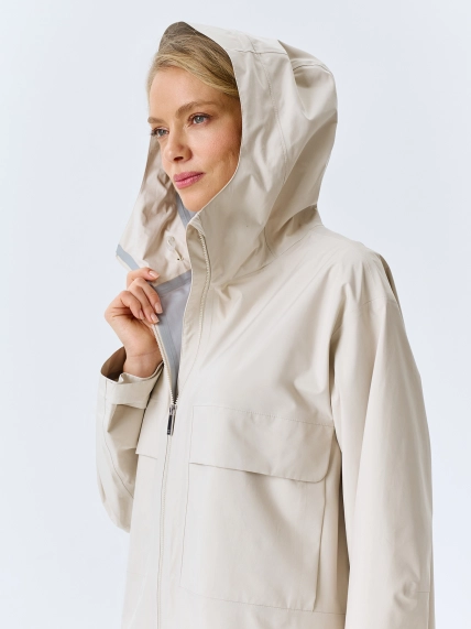 Свободный плащ с капюшоном