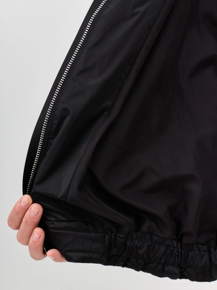 Куртка с фактурной стежкой из ткани с атласным эффектом